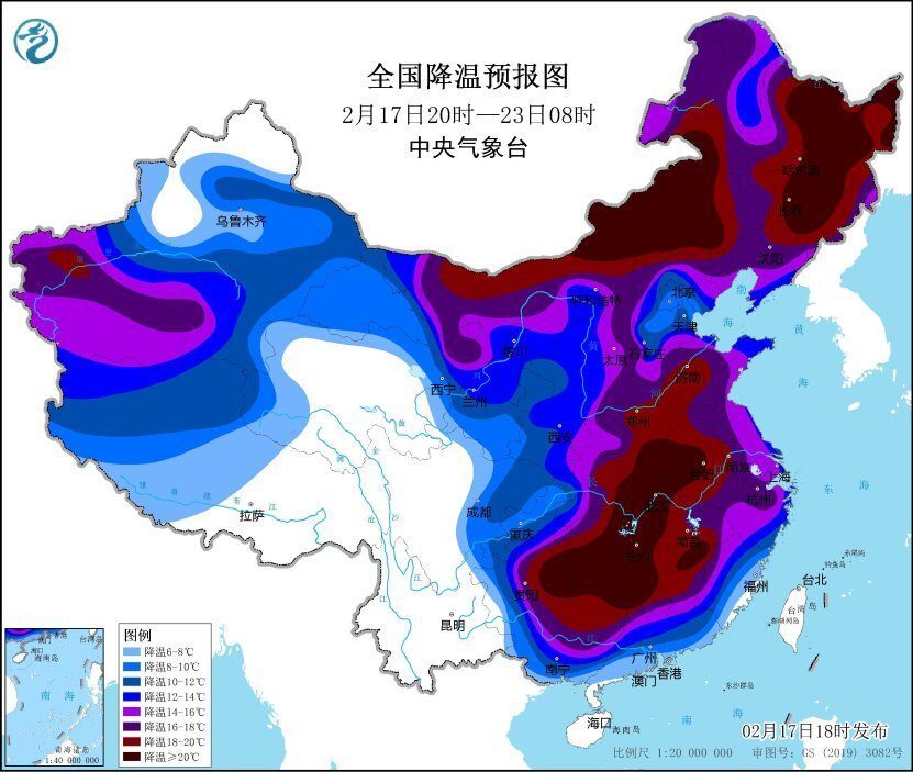 寒潮南下形势确定，南方要有大暴雪冻雨？分析：形势不像2008年