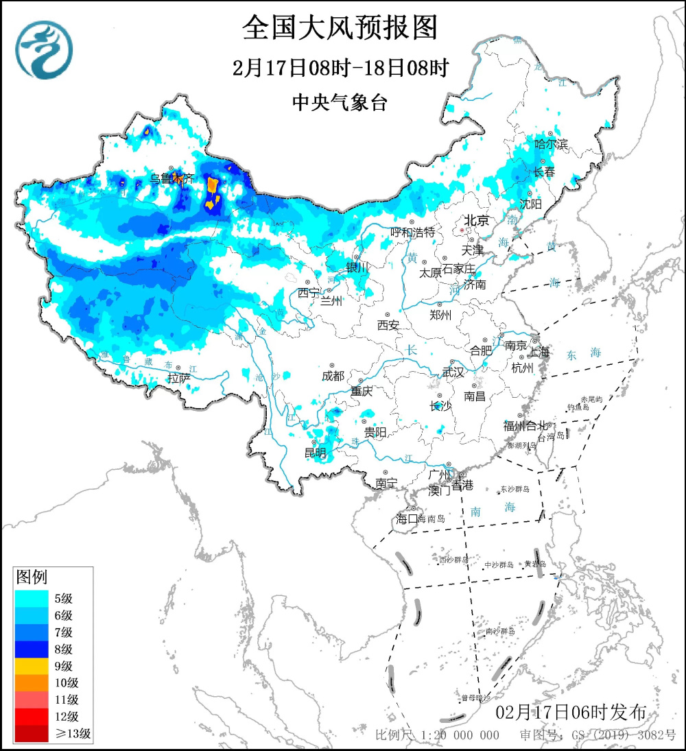 寒潮大风沙尘暴！中央气象台三预警齐发，部分地区降温幅度超20℃