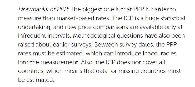 用购买力平价估算的GDP来衡量国与国之间的经济规模，是个笑话