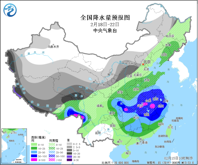 紫色特大暴雪区出现，暴雪要包围武汉！权威预报：还有更危险天气