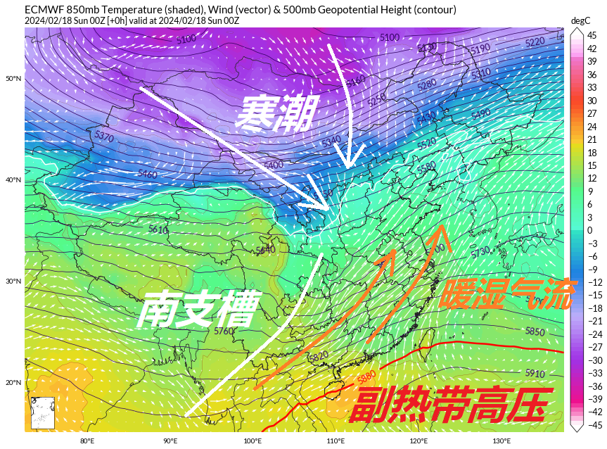 青藏以南水槽现身，成大范围雨雪冰冻发动机！权威预报：不止一波