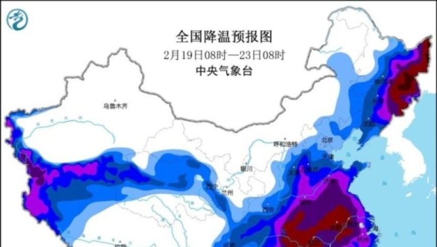 雨水今至，中东部三日雨雪绵延不断。