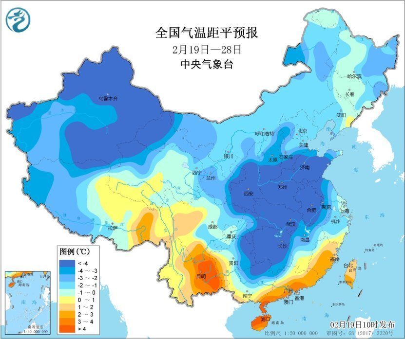 国家级寒潮预警持续最高，酱红色降温区出现！预报：南方严重偏冷