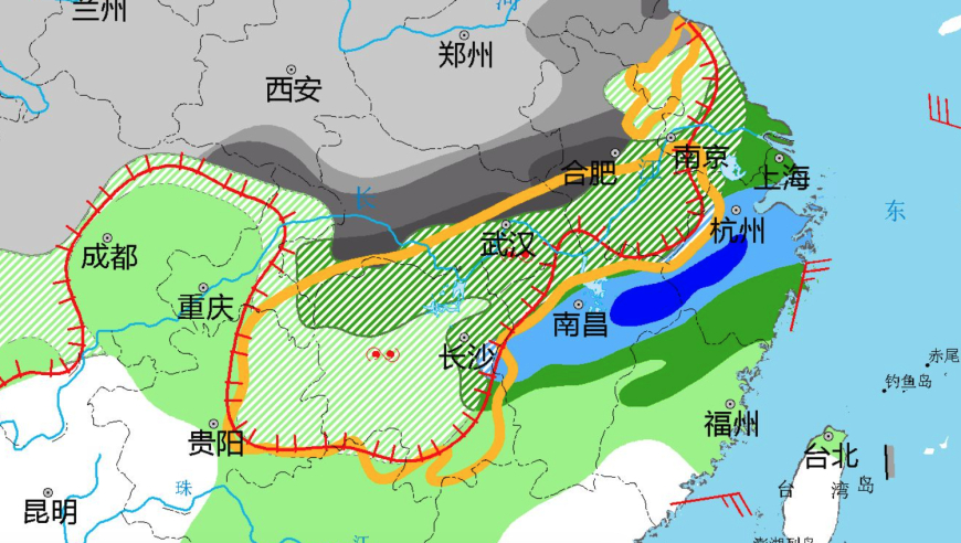 极度危险的冰冻天气袭来！大面积黄色警报，官方预测：武汉将迎暴雪转冻雨。