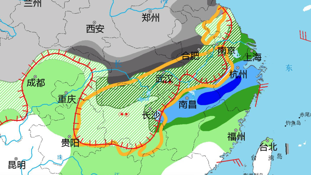 极危天气来了！黄色冰冻区大范围出现，权威预报：武汉暴雪转冻雨