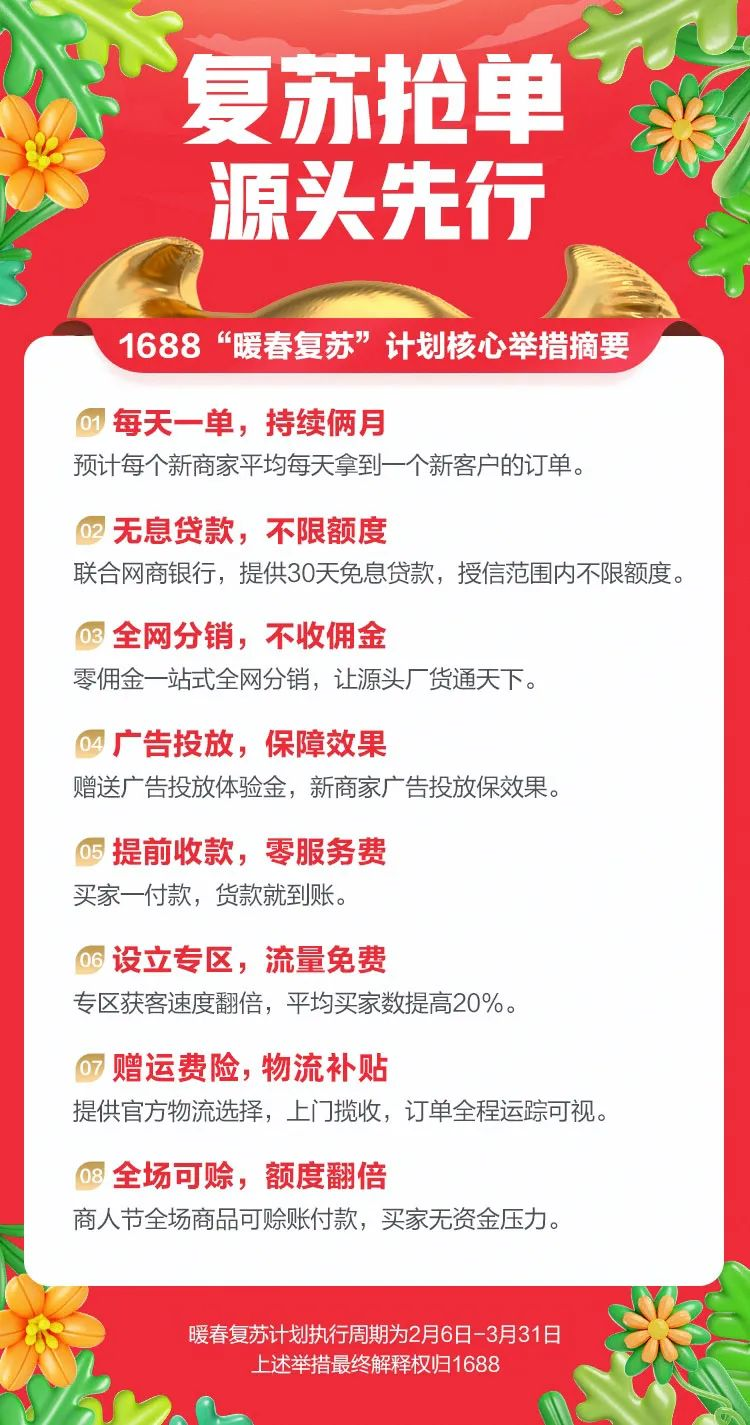 1688扶持新卖家的力度超乎想象