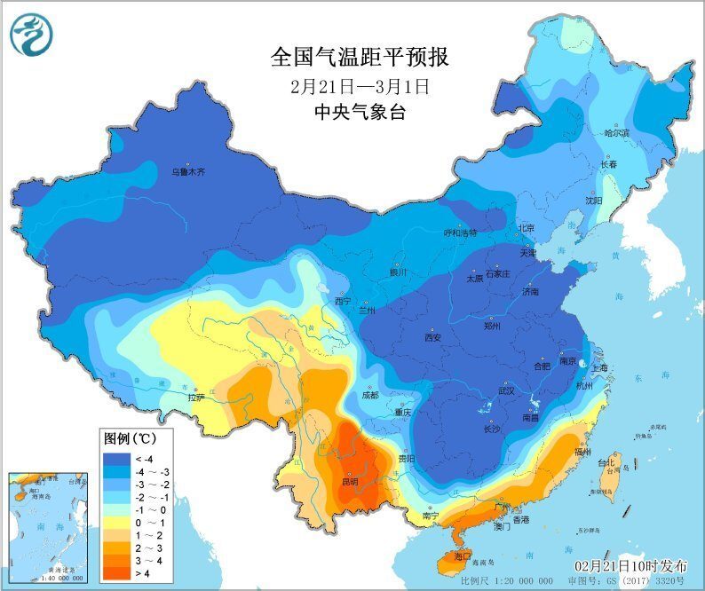 紫色涡旋下旬再来我国，2月一冷到底？权威预报：大范围偏冷确定