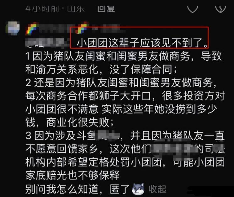 呆妹儿评价小团团事件，自己成为吃鸡一姐，却被小团团粉丝围攻