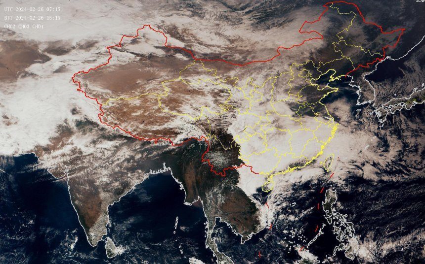 紫色低涡亲征我国东北，南方还要再次下雪！分析：将是好冷空气