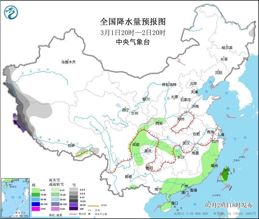 超凶特大暴雪对准西藏，会下到南方来？权威预报：大范围雨雪确定