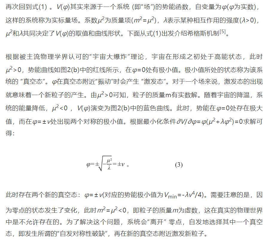 希格斯机制：基本粒子的质量之源