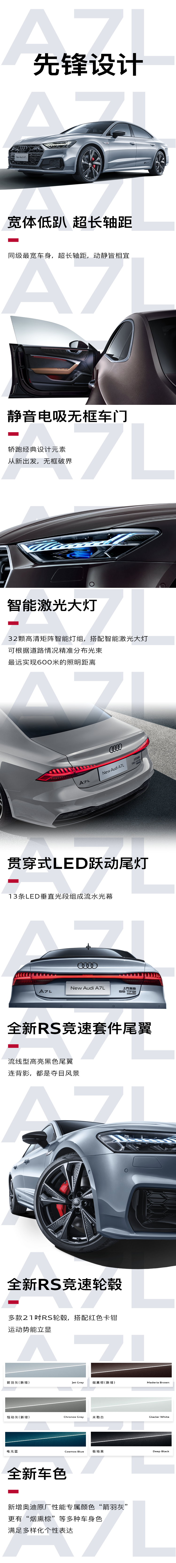 新款上汽奥迪 A7L 车型宣布上市，41.87~66.62 万元