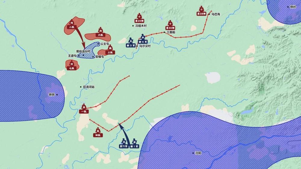 公主屯战役：陈诚战场微操，钟伟5师率先冲阵，成功突破战场僵局