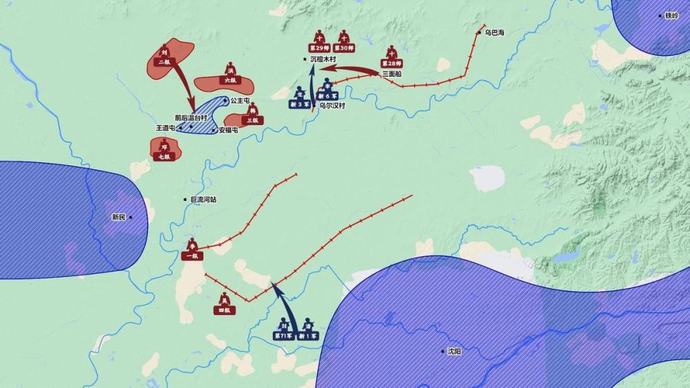 公主屯战役：陈诚战场微操，钟伟5师率先冲阵，成功突破战场僵局