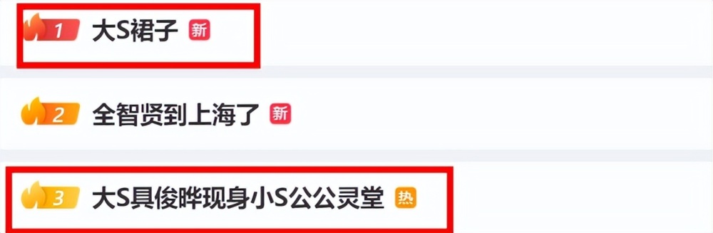 大S现身小S公公灵堂，与具俊晔牵手难分难舍，却因裙子透视冲上热搜