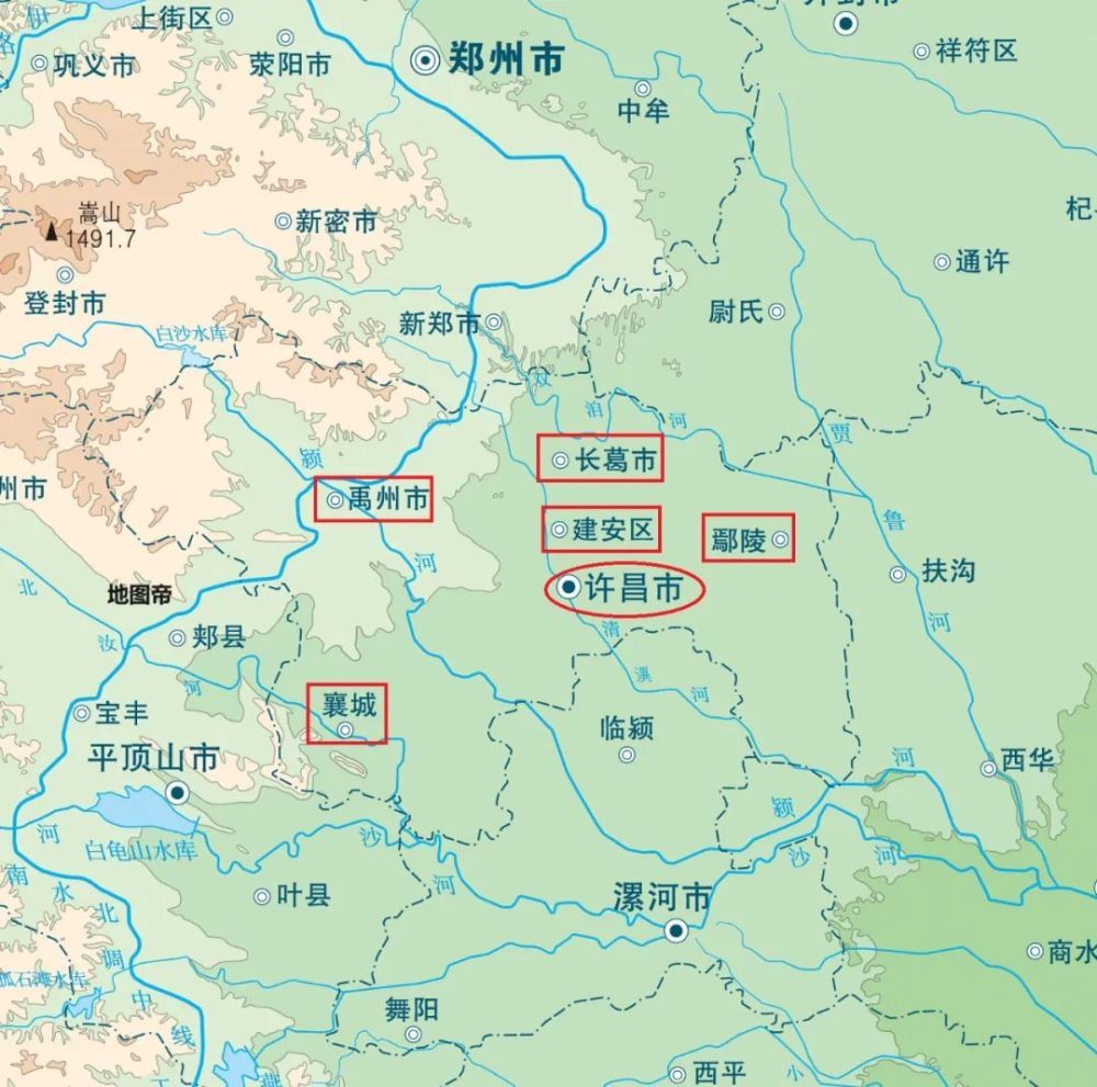 魏都、建安、长葛、禹州，许昌这些地名，都有什么来头？