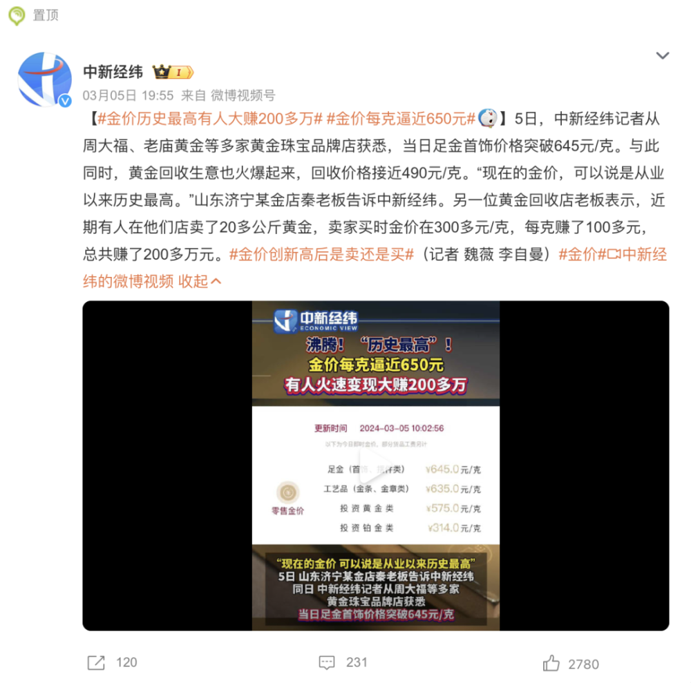 金价创新高！旧手机炼金，一夜狂赚20万