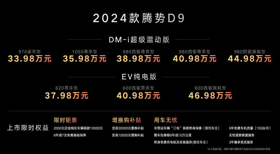 33.98万起，销量过万照样听劝，新腾势D9真的说改就改？