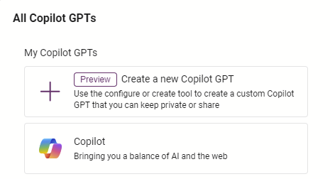 微软开始为 Copilot Pro 用户推出 GPT 自定义创建功能