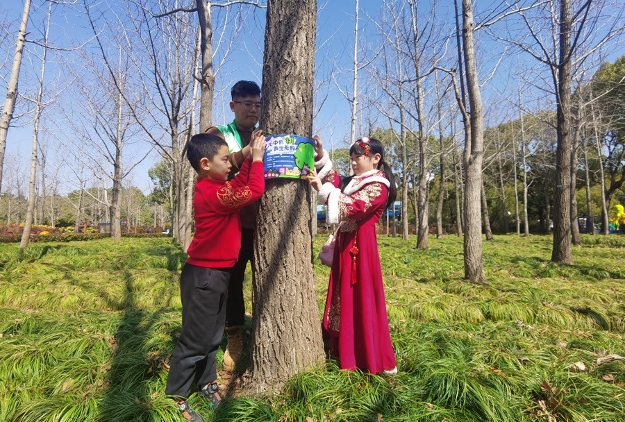 上海公园绿地近期“一树难求”，孩子为此练摊，说亏本也值得