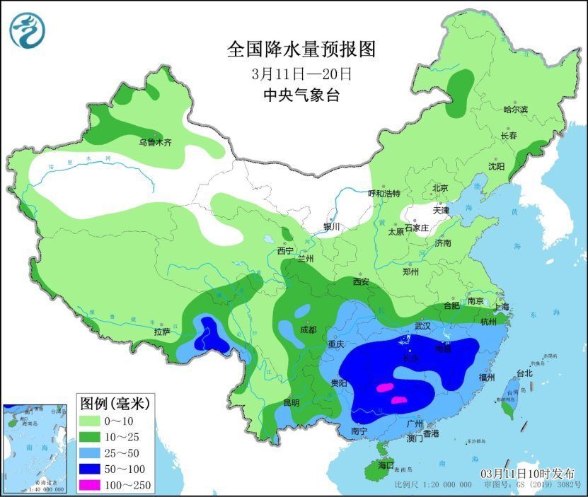 龙抬头变成雨抬头？大范围暴雨袭击南方，权威预报：现紫色多雨区