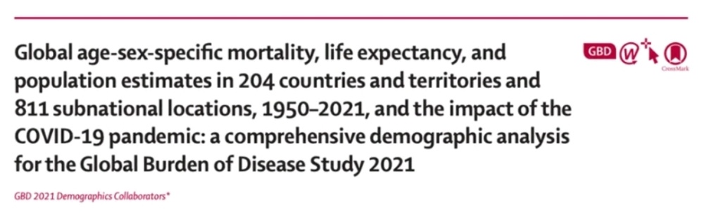 柳叶刀重磅发布！新冠疫情使全球平均寿命缩短了1.6年