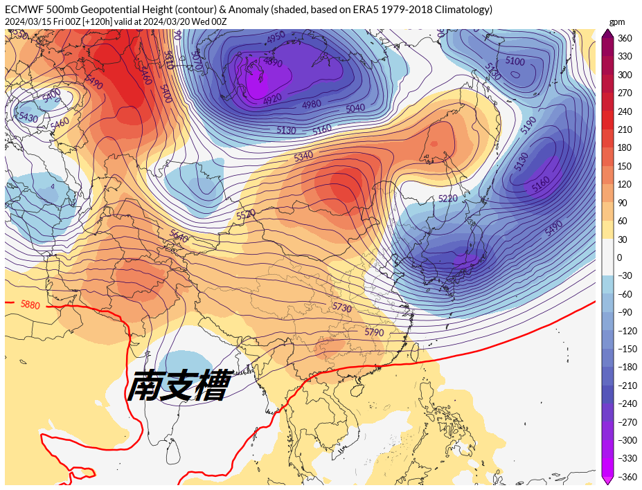 青藏以南超深水槽将现，3月春雨多过头？分析：警惕激烈天气