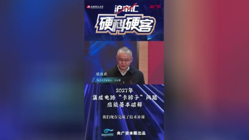 龙芯中科的胡伟武博士预测，到2027年，集成电路领域将能攻克关键难题。