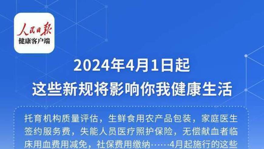 4月1日起：实时更新的健康生活新规影响你我，保障美好生活的新篇章开启