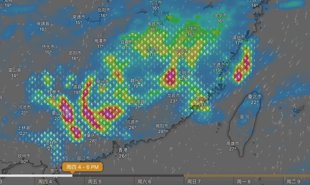 "清明节前9省份暴雨雷电预警发布，未来一周多地将持续降雨"