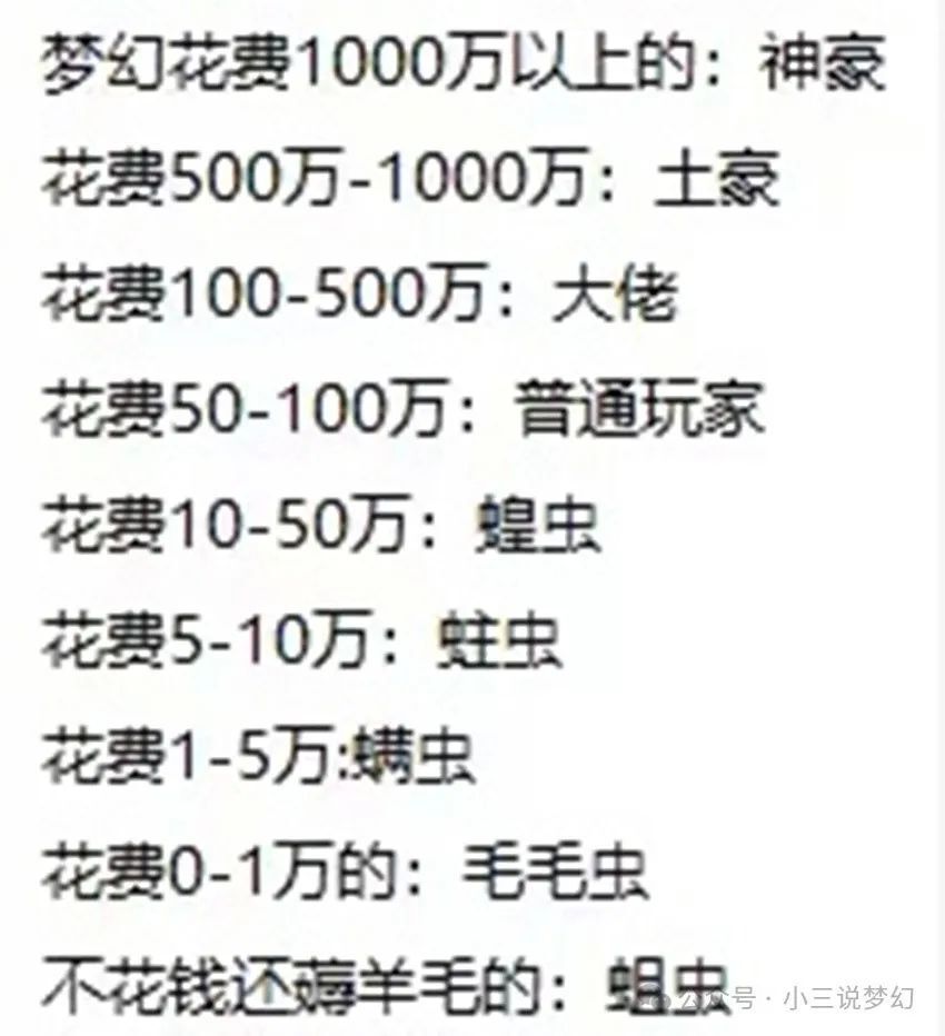 "梦幻西游：基于等级划分的玩家分层标准解析——如何看待蝗虫和蝇虫的层次差异？"