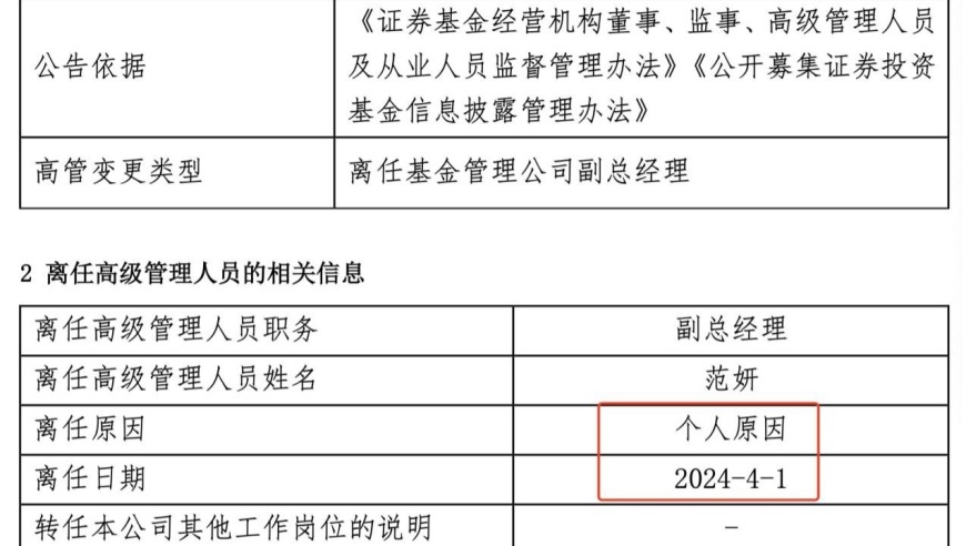 圆信永丰创始人范妍离职，下一站她将去向何处？看我们的独家解读！有关基金投资的问题，我们随时待命。