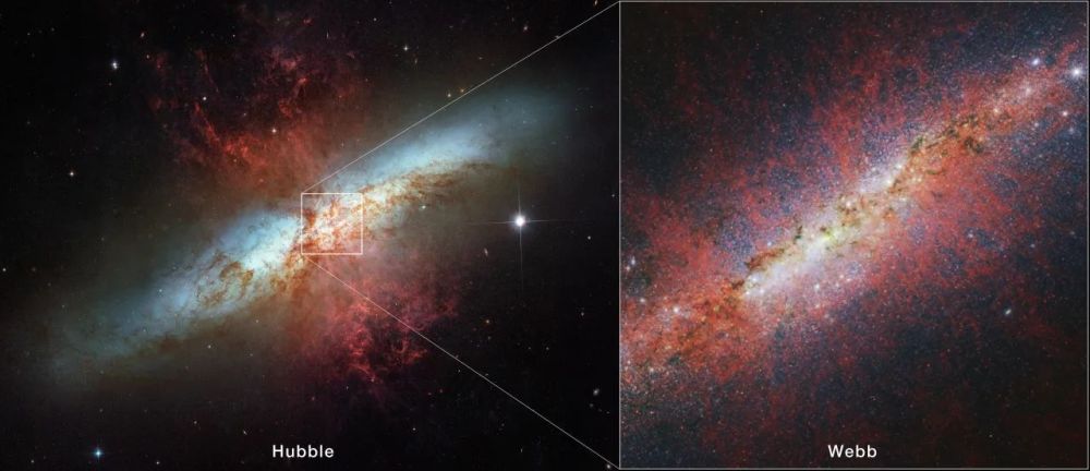 "掌握未来：全新 Messier 82 星暴星系高清图像发布 - 空间科学与探索的最新资讯"