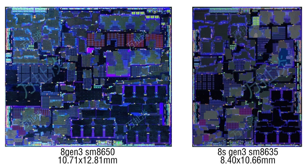 "超越期待：全新高通骁龙 8s Gen3 芯片尺寸对比分析"