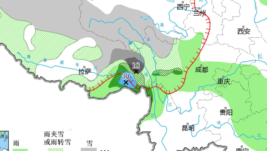 全面预警！大暴雪袭击青藏高原与中东部，未来两轮暴雨决定性发生