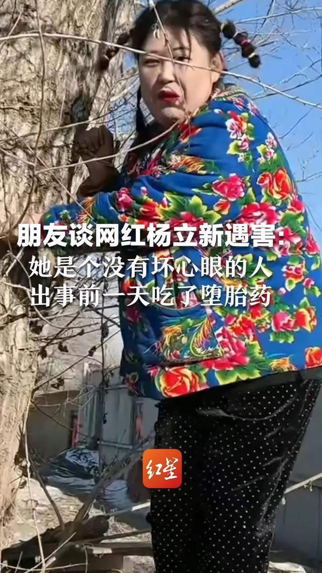 网红杨立新遇害：清白无污，她在事发前一天吃堕胎药？