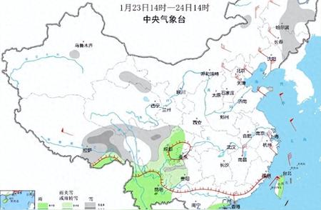 广西2024年1月23日至24日天气预报及分布信息整理汇总