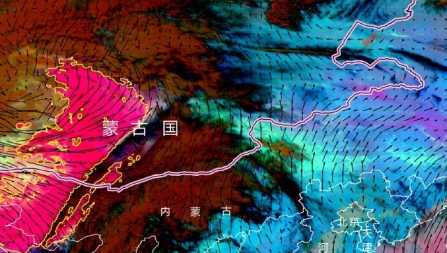 北京遭遇极端沙尘天气，严重影响空气质量。