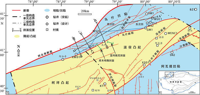 "塔里木盆地西北缘乌什西次凹的地层系统与构造特点：一个详尽的解读"