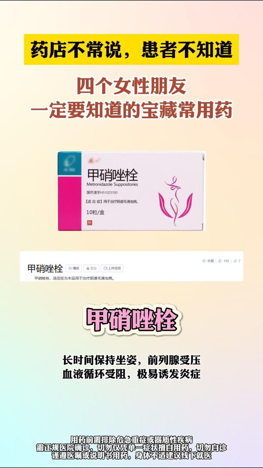 "关于四个关键女性朋友们常常忽略的药品，你必须要知道"