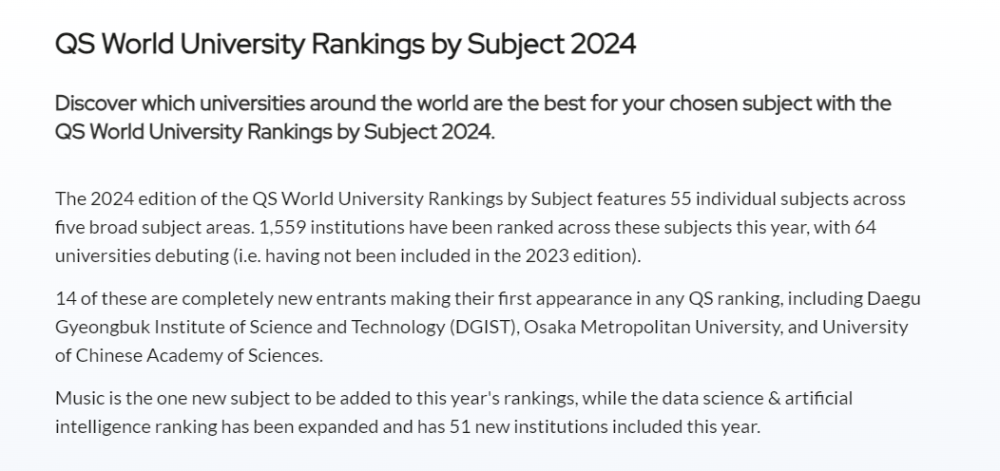 "2024QS全球大学排行榜发布：计算机 MIT 登顶，清华大学、北京大学位列前十五名！"