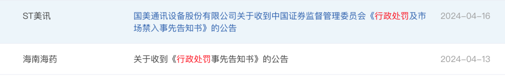 "升级版的严监管下，A股欺诈与违规被严格打击！罚款金额大幅提高，谨防已领罚单公司!"