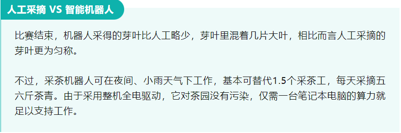 "采茶机器人取代人工，全新的采茶体验即将启动！"