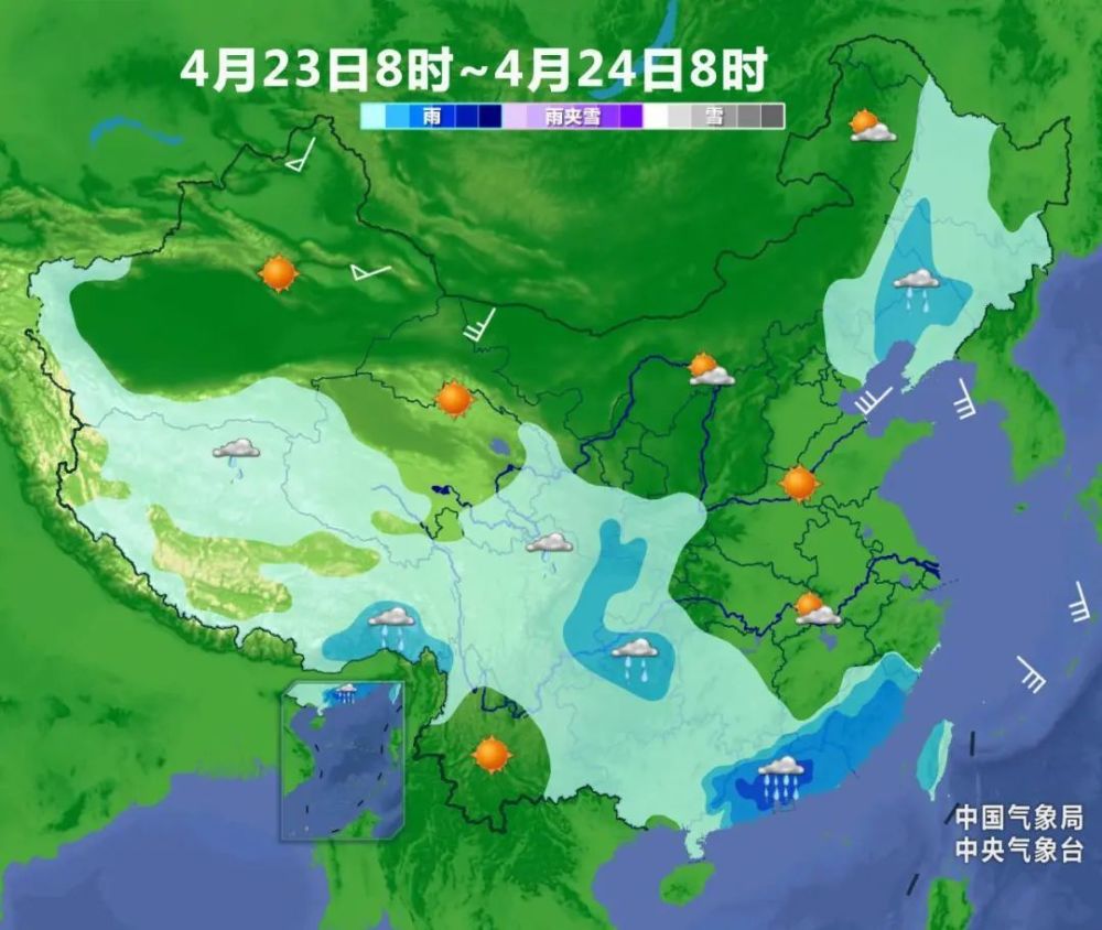 "严峻天气形势下，雨水依然持续：寒潮与热浪的交汇，雷电风暴带来严峻挑战"