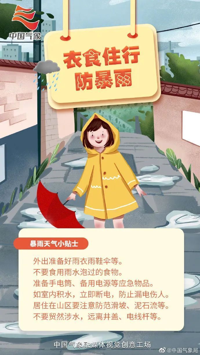 "暴雨橙色预警持续，江南华南仍有强降水和强对流天气"