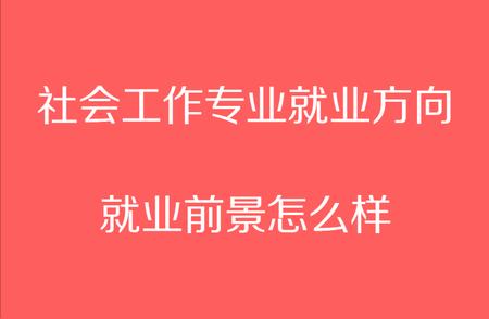 专业人才视野：解读社会工作专业就业前景