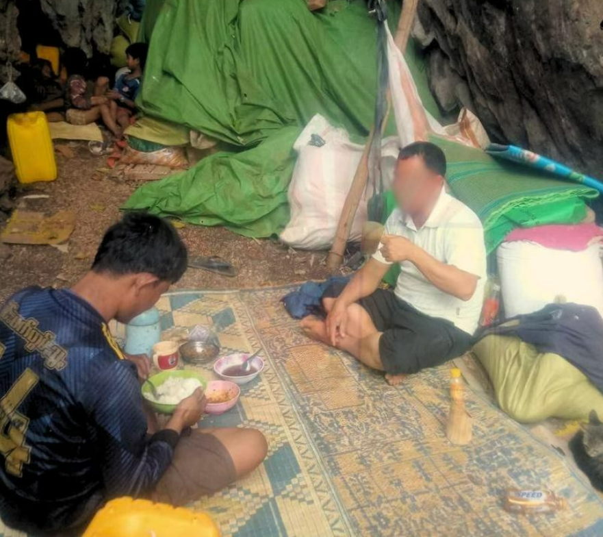 "缅甸难民石洞生活：食物短缺挑战下的艰苦生存"