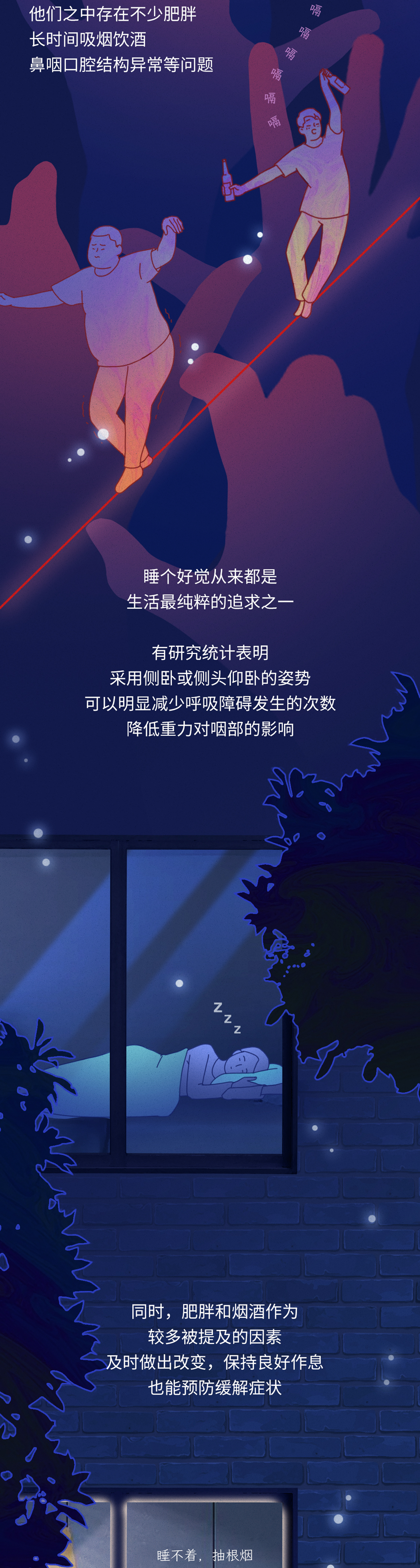 "习惯对健康产生深远影响：全球每天有 3000 人因睡眠问题而丧生。改变你的生活习惯吧！"