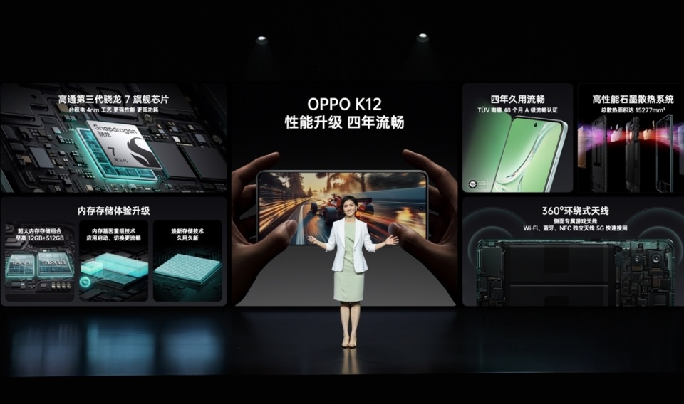 "OPPO K12：搭载旗舰级AI引擎，采用金刚石架构提高耐摔性，享受长达2天超长续航！"

"全新OPPO K12：主打旗舰级AI性能和优质电池，让您告别续航短板，体验极致体验！只需1799元起。"

"升级版的OPPO K12：旗舰级AI芯片，金刚石架构的持久耐用，让你尽享无忧续航！仅售1799元，果断入手！"

"OPPO K12：您的旗舰手机首选，搭载顶级AI引擎和创新金刚石架构，让您随时随地保持高效使用。最低1799元，立即购入！"