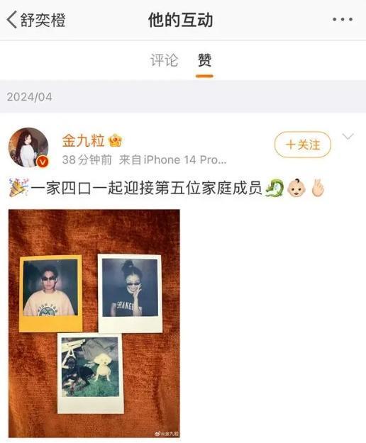 "金靖喜讯！男演员男友公布怀孕消息，他还是一个才华横溢的动画导演呢"